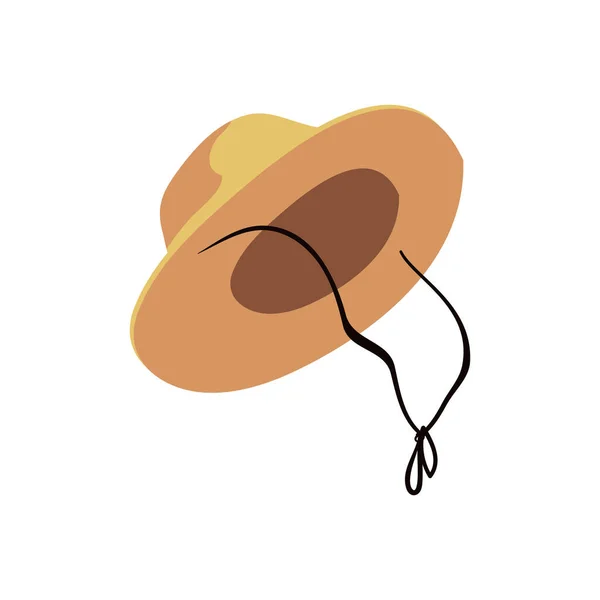 浅褐色的帽子设计 — 图库矢量图片