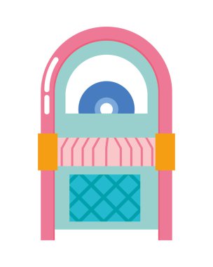 Retro müzik kutusu aygıtı teknoloji simgesi