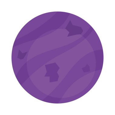 purple planet space outer icon