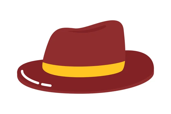 Τουριστικό Καπέλο Αξεσουάρ Ταξιδιωτικό Εικονίδιο — Διανυσματικό Αρχείο