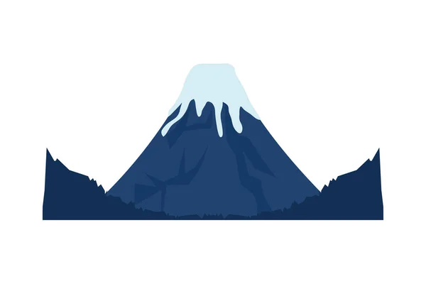 Fuji Mount Japanese Landmark Icon — Stockvektor
