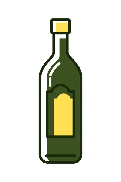 Olive Oil Bottle Product Icon — Vetor de Stock