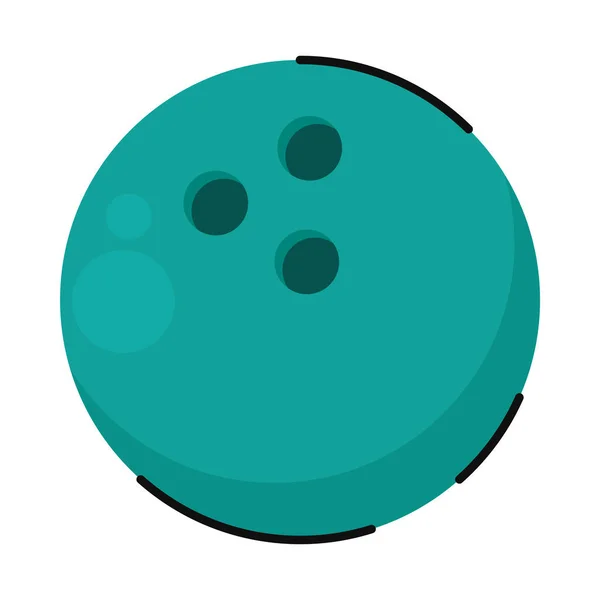 Icône Équipement Balle Sport Bowling — Image vectorielle