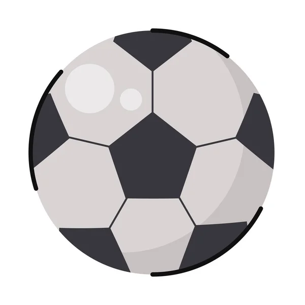 Voetbal Sport Ballon Apparatuur Pictogram — Stockvector
