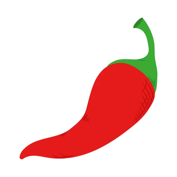 Rote Chilischote Gemüse Symbol — Stockvektor