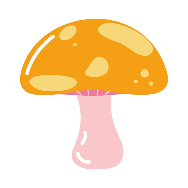 Fungus Plant Garden Nature Icon — Image vectorielle