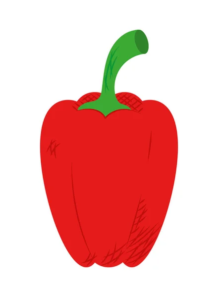 Piment Rouge Habanero Icône Des Légumes — Image vectorielle