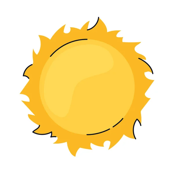 Yaz Mevsimi Güneş Ikonu — Stok Vektör