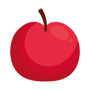 Taze elma meyvesi kırmızı simgesi
