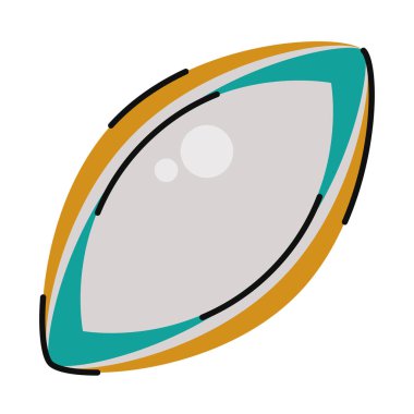 ragbi spor topu teçhizatı simgesi