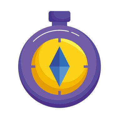 Pusula Kılavuzu aygıtı izole simgesi