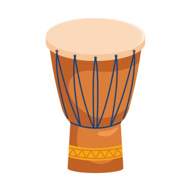 davul enstrümanı müzik izole simgesi