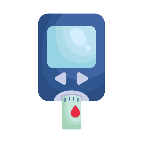 Glucometer Medical Device Measure Icon — 스톡 벡터