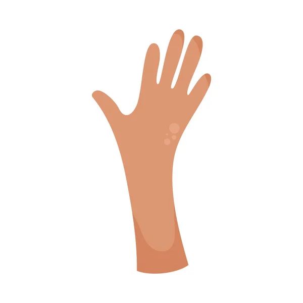 Χέρι Ανθρώπινο Εικονίδιο Χειρονομία Διακοπή — Διανυσματικό Αρχείο