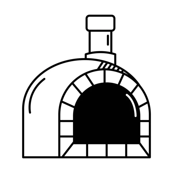 Four Pizza Icône Doodle Classique — Image vectorielle