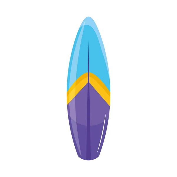 Blue Surfboard Sport Equipment Icon — Stock Vector