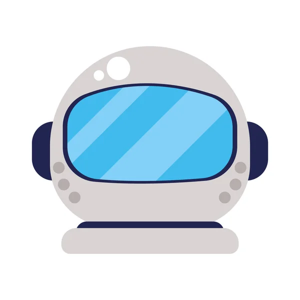 Astronaut Helmet Space Outer Icon — Stock Vector