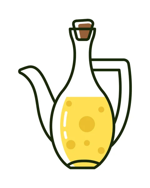 Huile Olive Pot Icône Classique — Image vectorielle