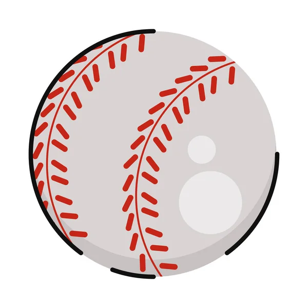 Balle Baseball Équipement Sportif Icône — Image vectorielle