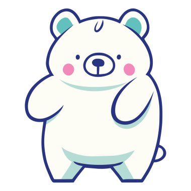 Sevimli kutup ayısı beyaz hayvan