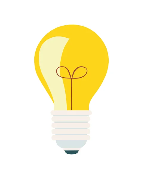Ampoule Lumière Énergie Puissance Icône — Image vectorielle