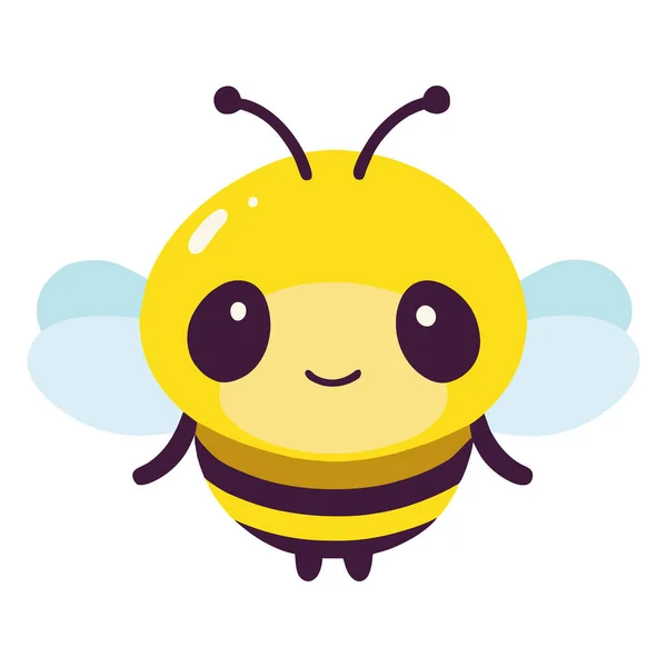 Arı Böcek Hayvan Sevimli Karakter — Stok Vektör