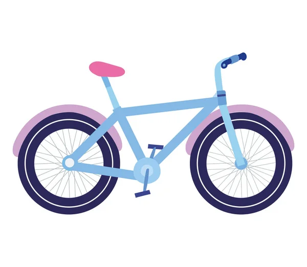 Μπλε Και Λιλά Εικονίδιο Ποδήλατο — Διανυσματικό Αρχείο