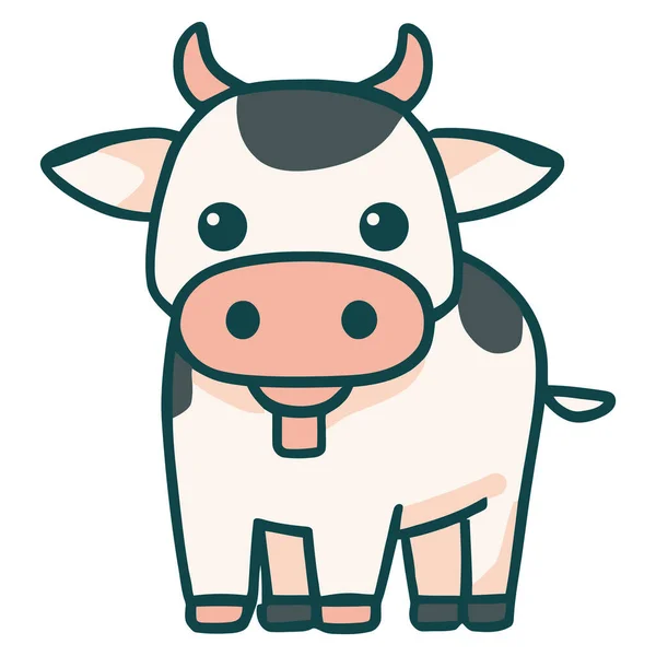 Иконка Серой Коровы — стоковый вектор
