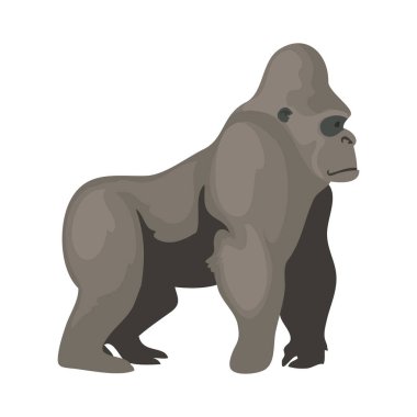 Beyaz yerine vahşi goril tasarımı