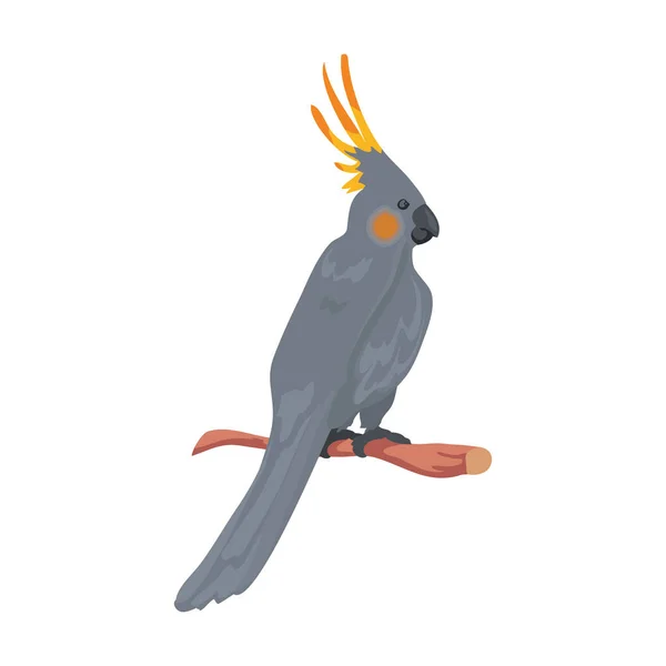 Disegno Dell Uccello Selvatico Sopra Bianco — Vettoriale Stock