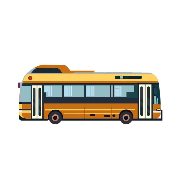 Design Ônibus Amarelo Sobre Branco —  Vetores de Stock