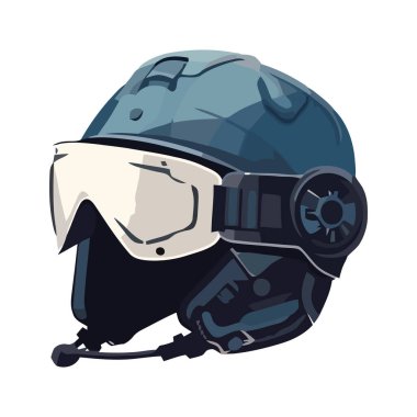 Kask kayak ekipmanları izole edilmiş simge