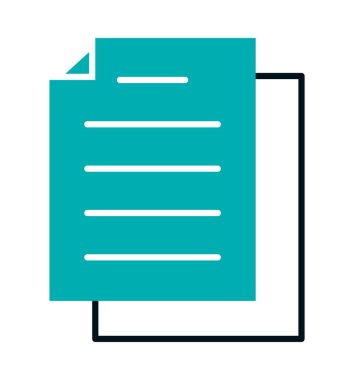 Boş sayfa üzerindeki modern iş simgesi tasarımı izole edildi