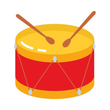 Geleneksel davul seti çalan davulcu izole halde yaşıyor.