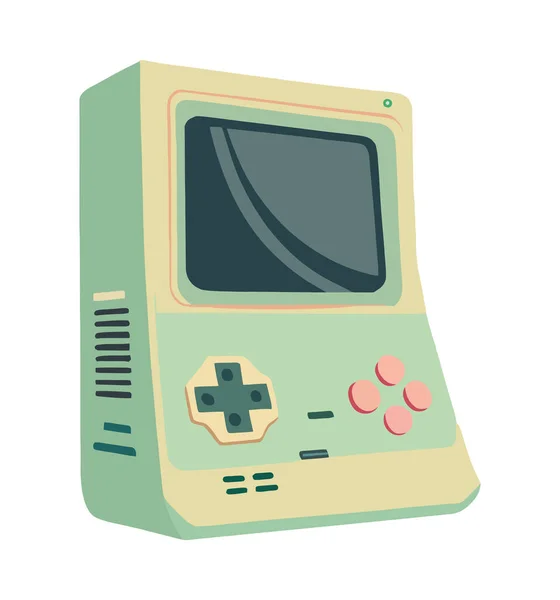 緑のビデオゲームおもちゃ — ストックベクタ