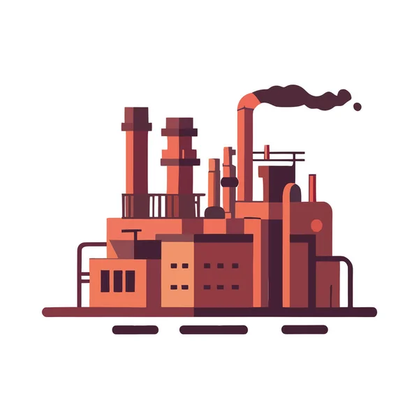 Machines Fabrication Industrielle Pipelines Isolés — Image vectorielle