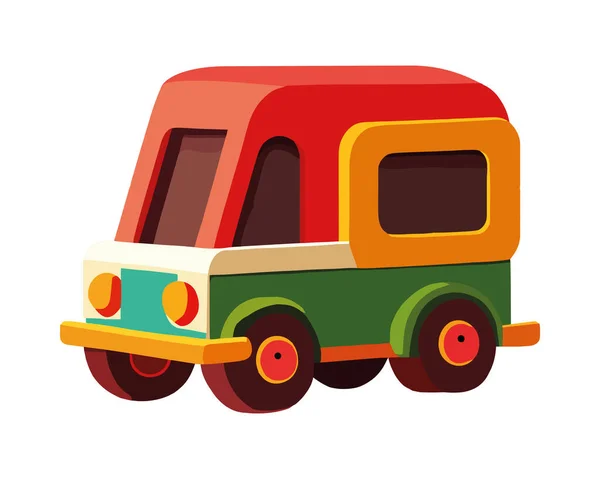 Іграшковий Автомобіль Дитяча Ікона Ізольована — стоковий вектор