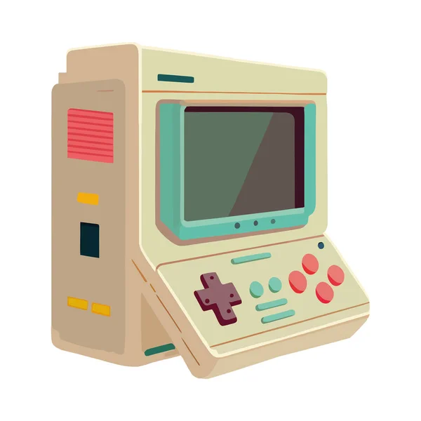 Consola Videojuegos Icono Infantil — Vector de stock