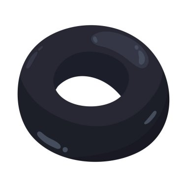 siyah zeytin tohumu halkası sağlıklı yiyecek izole