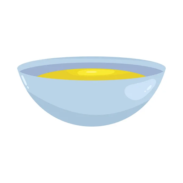 Масло Голубой Посуде Изысканный Восторг Изолированы — стоковый вектор