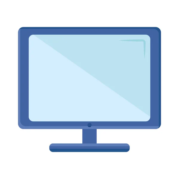 Modernes Computer Monitor Symbol Flachbildschirm Design Isoliert — Stockvektor
