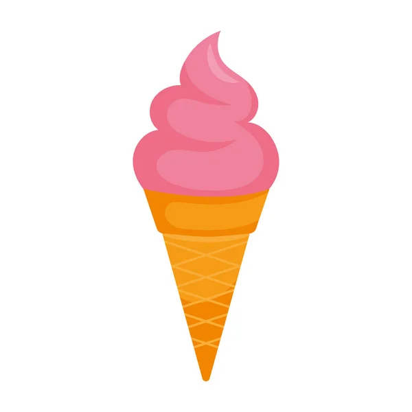 Különböző Színű Fagylaltkelyhek Izolálva — Stock Vector