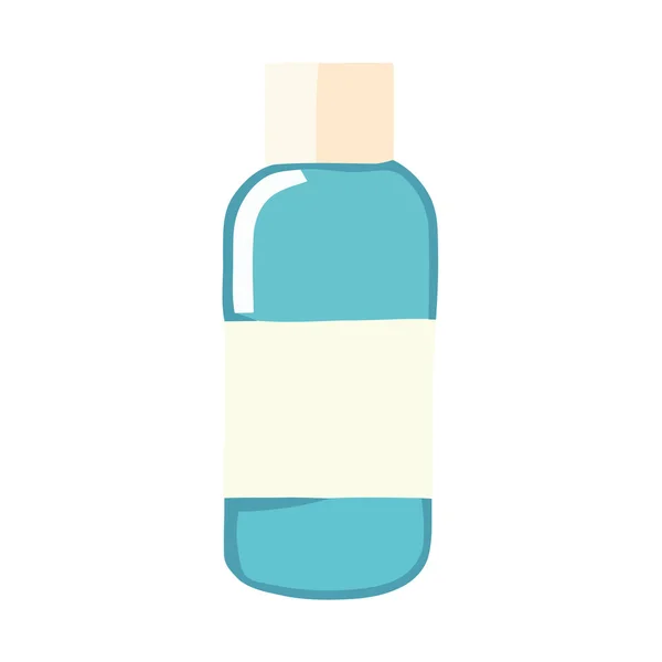 Niebieska Ikona Butelki Pigułki Projektowania Medycznego Izolowane — Wektor stockowy