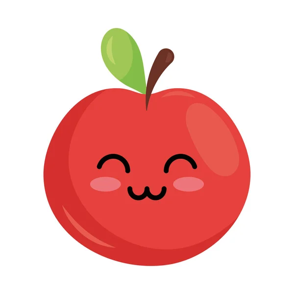 Fruit Pomme Santé Fraîcheur Isolé — Image vectorielle