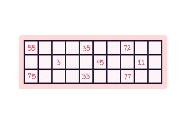 Düz Sudoku Tahtası Beyaz Üzerine — Stok Vektör