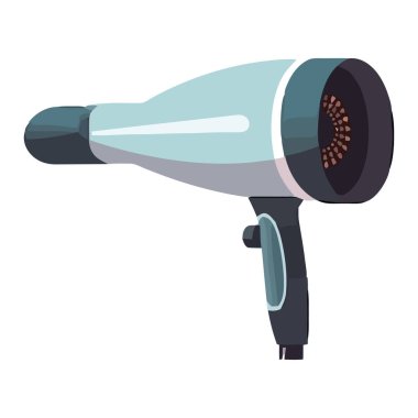 Keskin metalik saç kurutma makinesi modern saç bakımını sembolize eder.