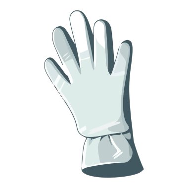 Koruyucu eldivenler, izole edilmiş iş yerinde güvenliği simgeler.