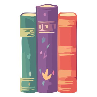 İzole edilmiş kitaplığı incelemek için kitaplıkta kitap yığını