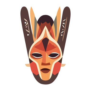 Yerel kültür kostüm dekorasyonu geleneği izole edilmiş.