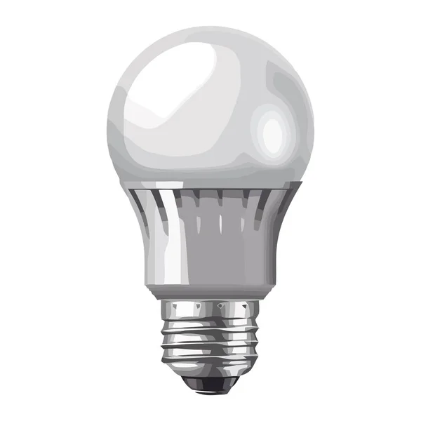 Efficient Electric Lightbulb Glows Bright Innovation Isolated — Stock Vector